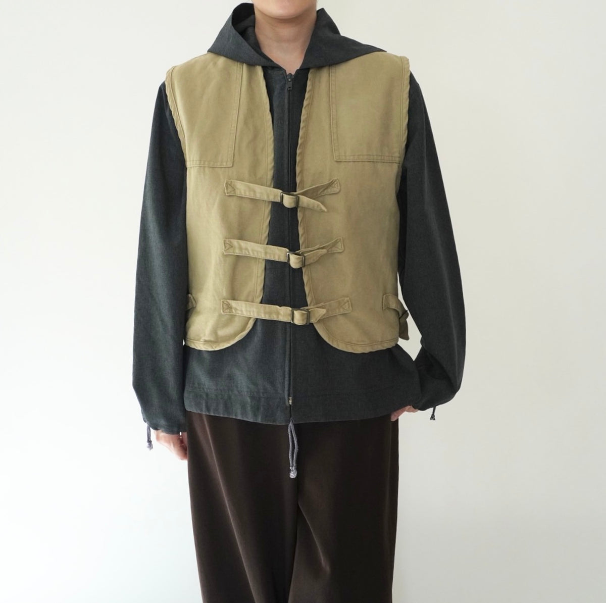 70s Belt Design Vest Made in USA