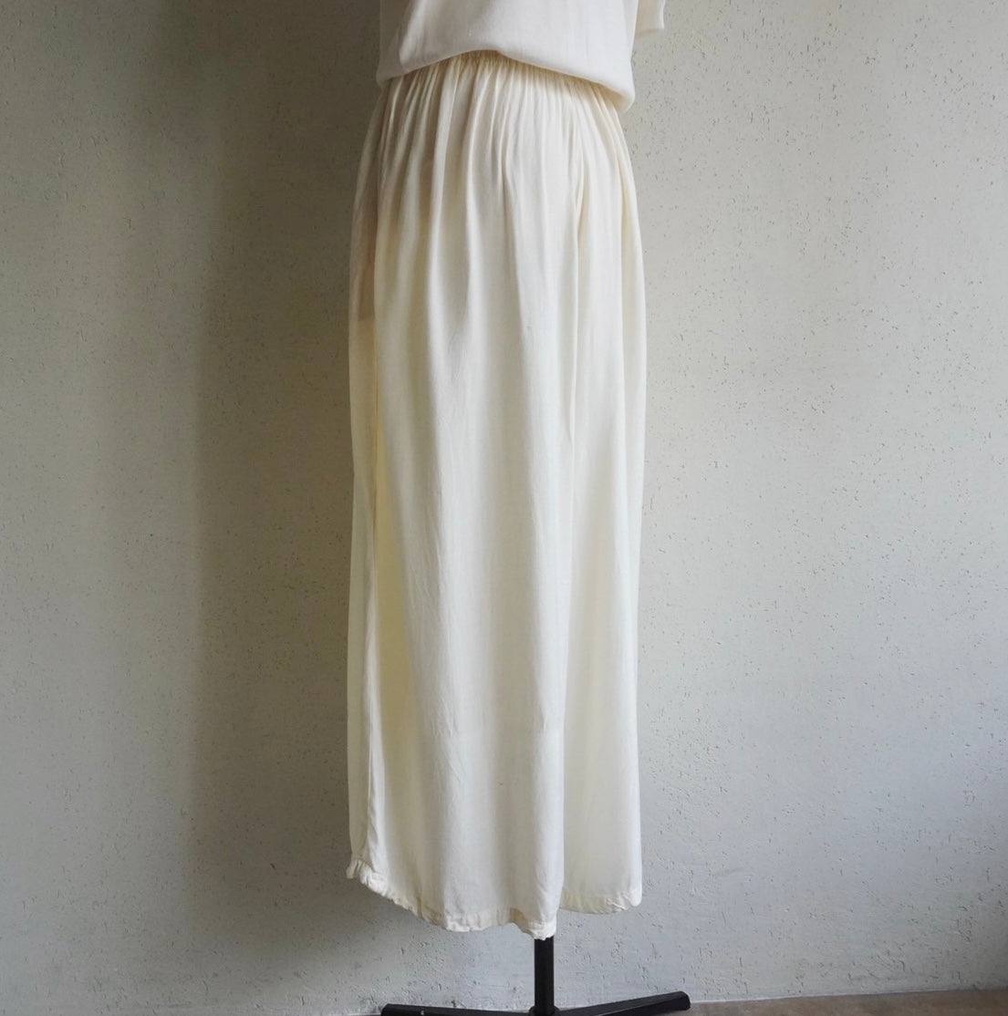 80s Rayon Wide Pants