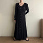 90s Black Maxi Dress Made in USA