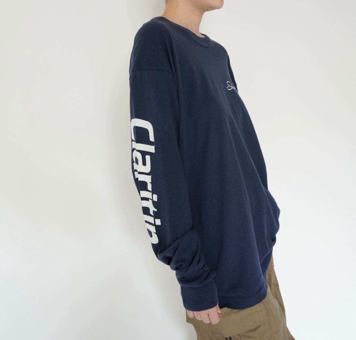90s Long Sleeves Printed T-shirt Made in USA
