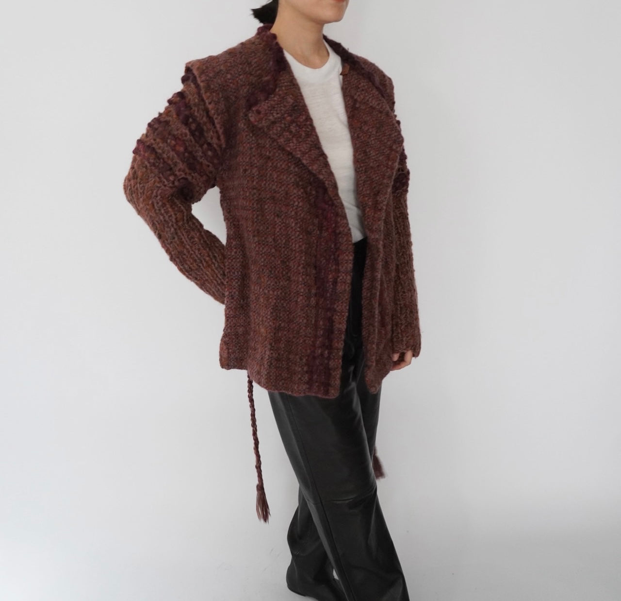 70s80s Woven Knit Jacket