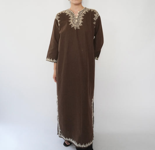 80s Embroidery Dress