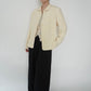 90s Cord Lace Design Silk Jacket