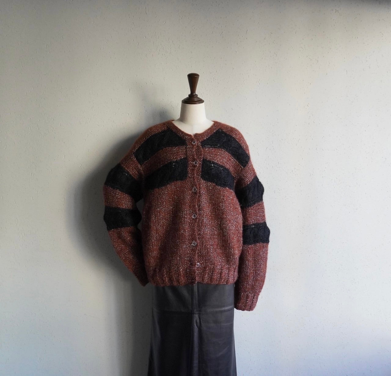 80s EURO Mohair Knit Cardigan