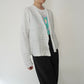 90s Pleated Cardigan Made in USA