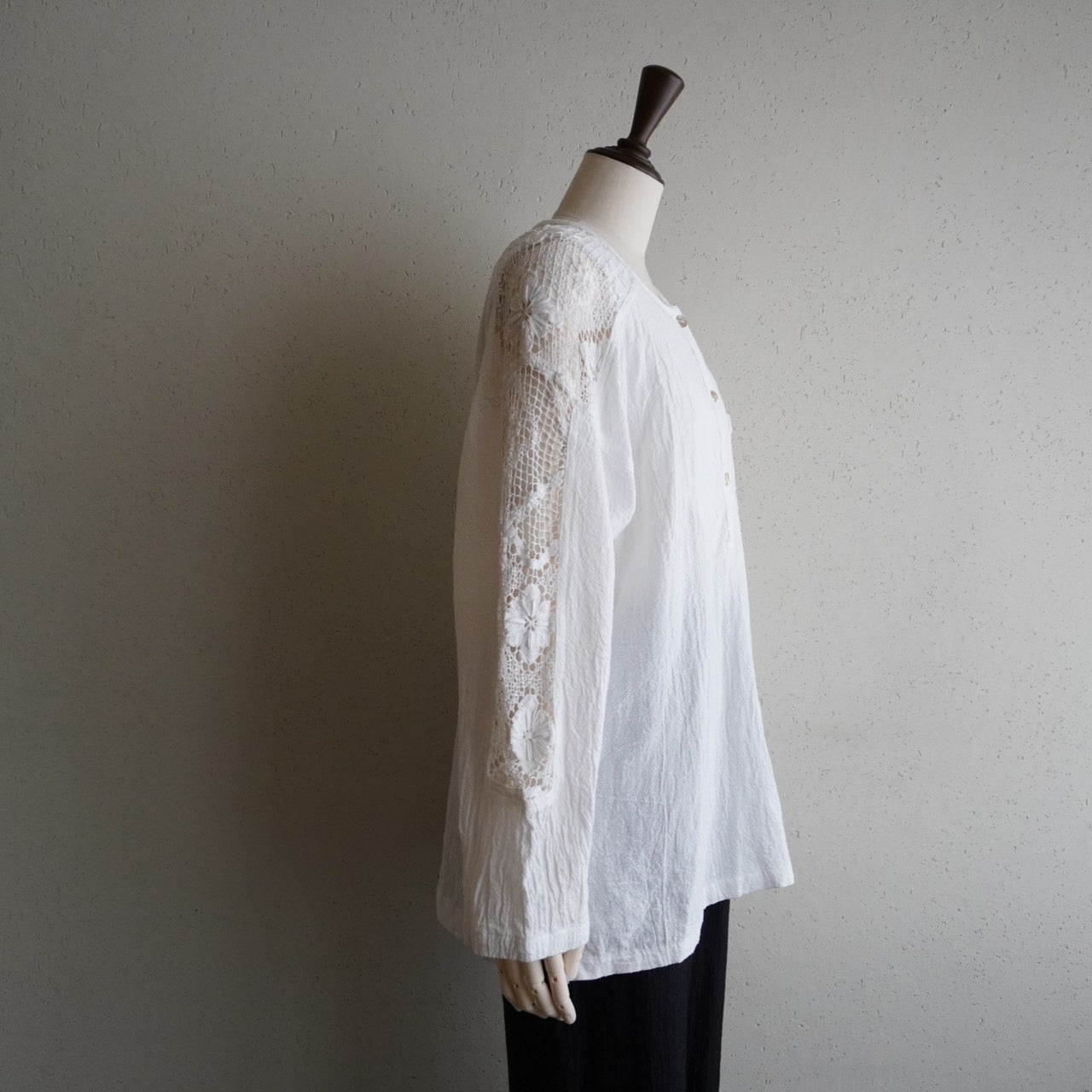 90s Cotton Lace Design Top Made in USA