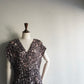 80s Printed Maxi Dress Made in USA