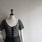 90s Black Lace Blouse