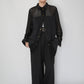 90s Black Mesh Design Shirt, Jacket