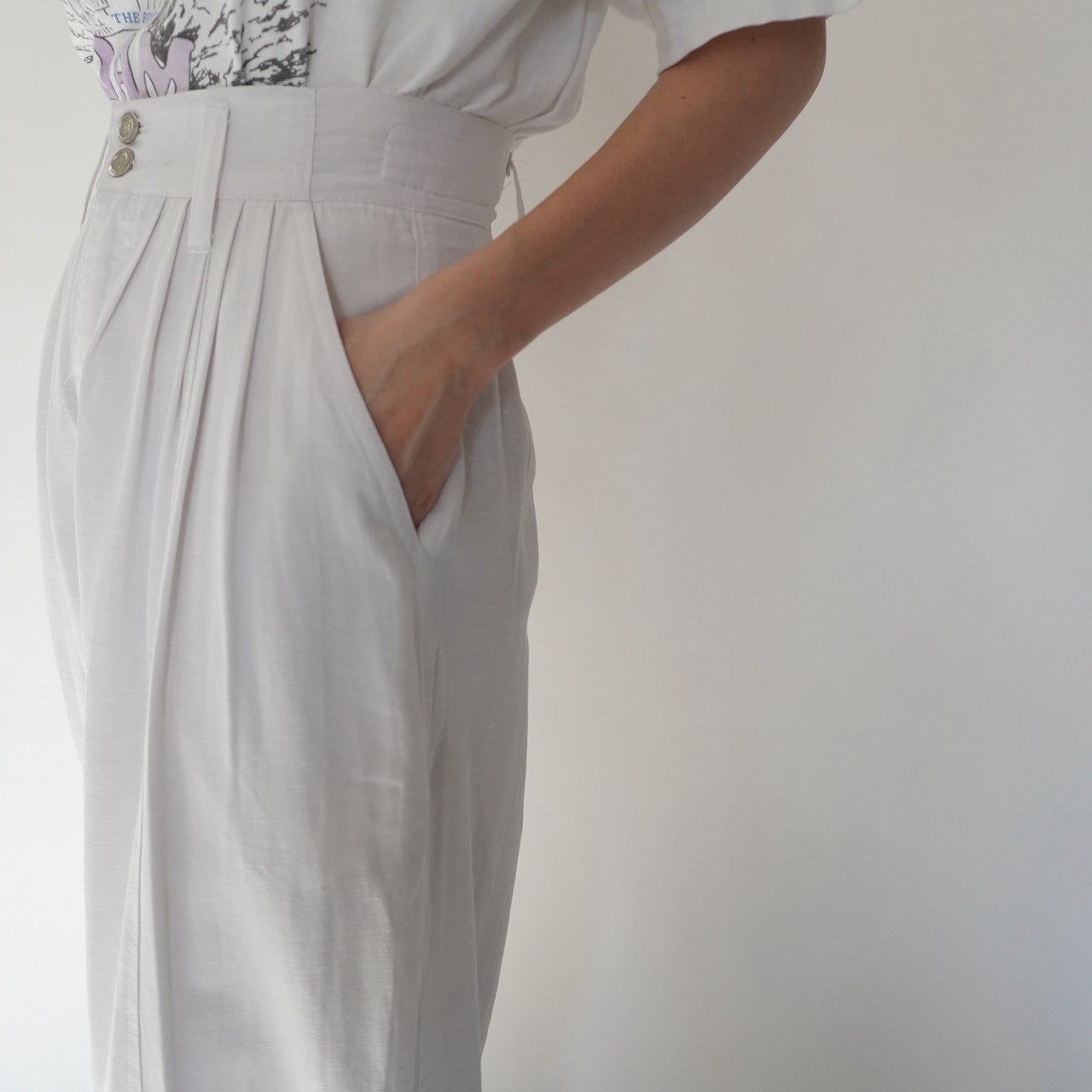 80s Design Wide Pants