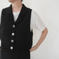 90s Black Sleeveless Shirt