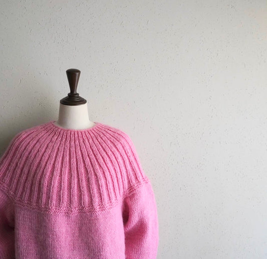 80s Ribbed Design Knit