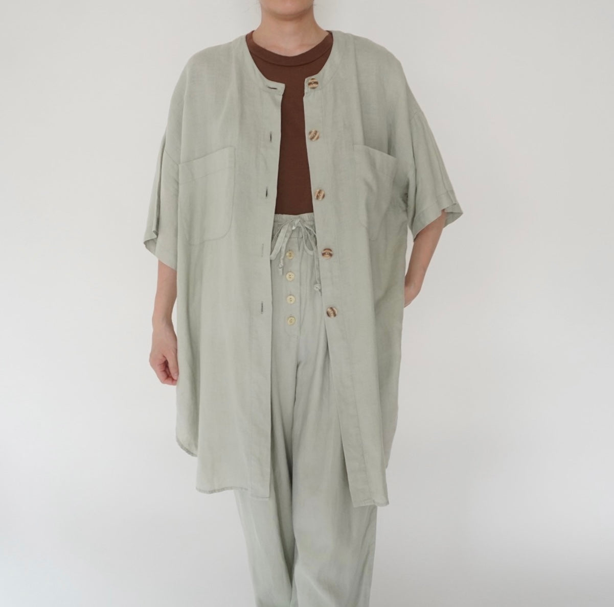 90s Sage Green Two-Piece Suit