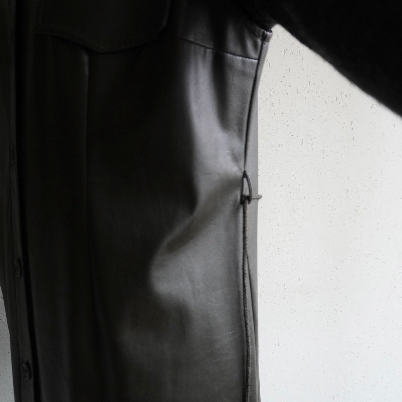 90s Faux Leather Dress Made in Italy