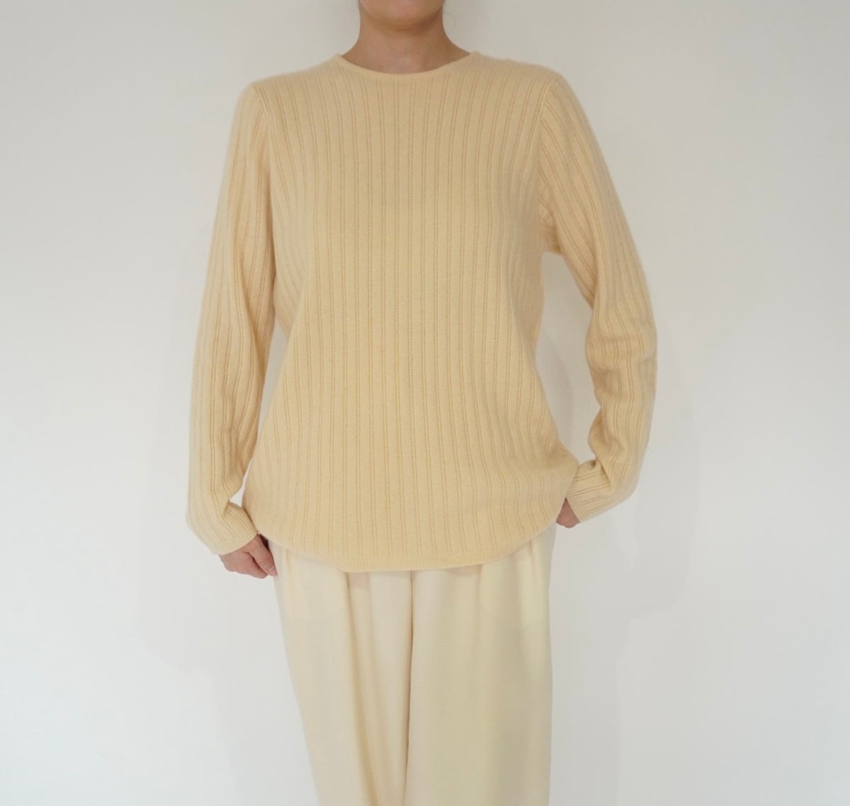 90s Ribbed Cashmere Knit