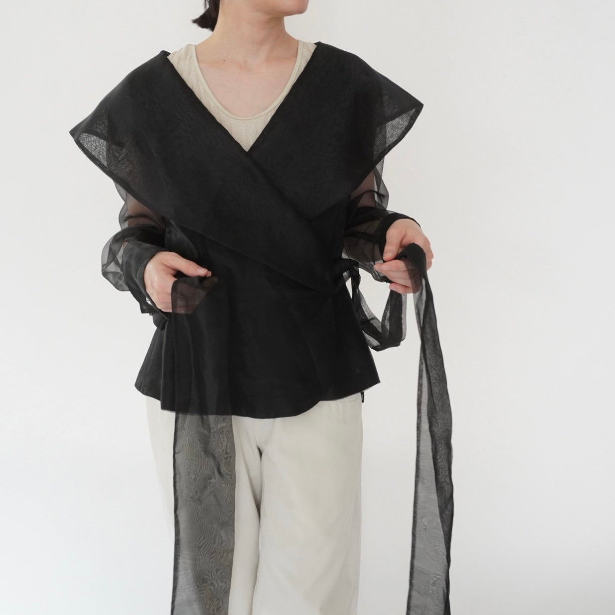 90s Sheer Design Blouse