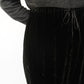 90s Black Velour Wide Pants