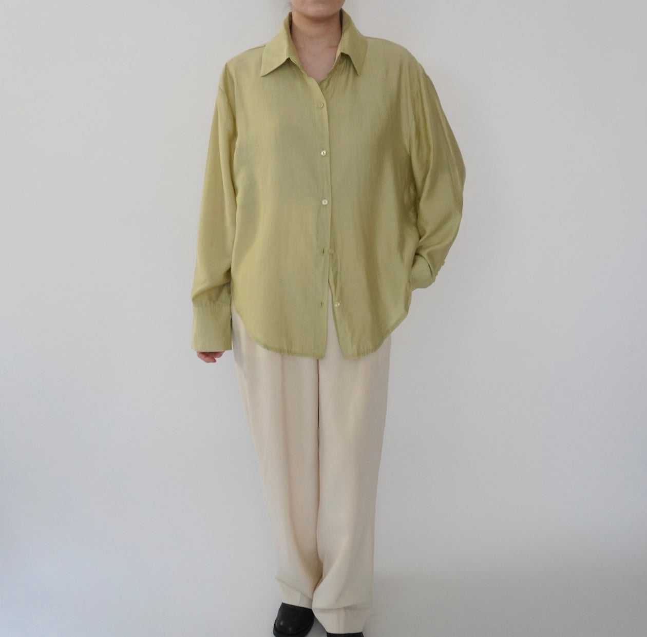 90s Light Green Shirt