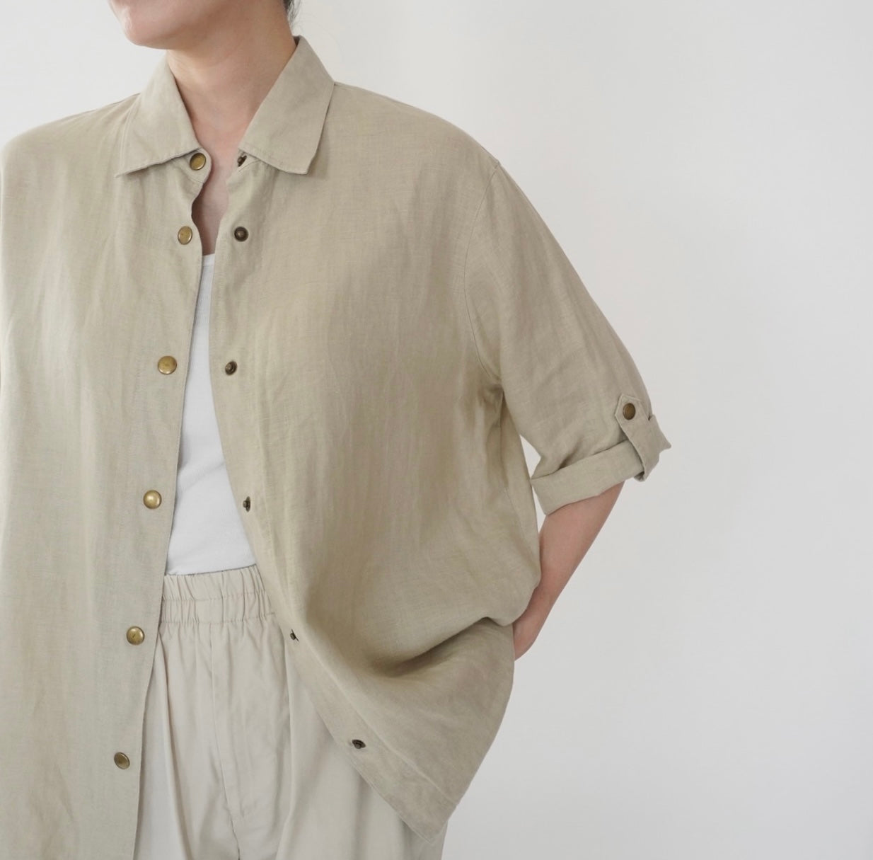 90s EURO Linen Shirt