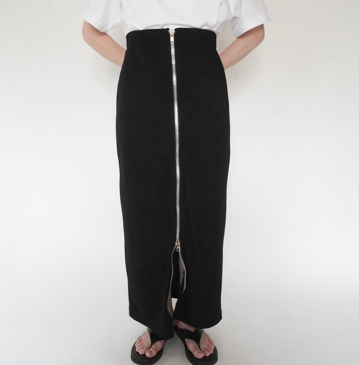 90s ZIP Design Skirt Made in USA