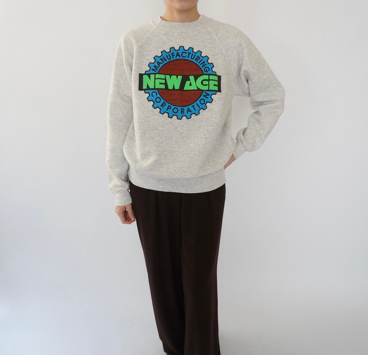 90s Printed Sweater Made in USA