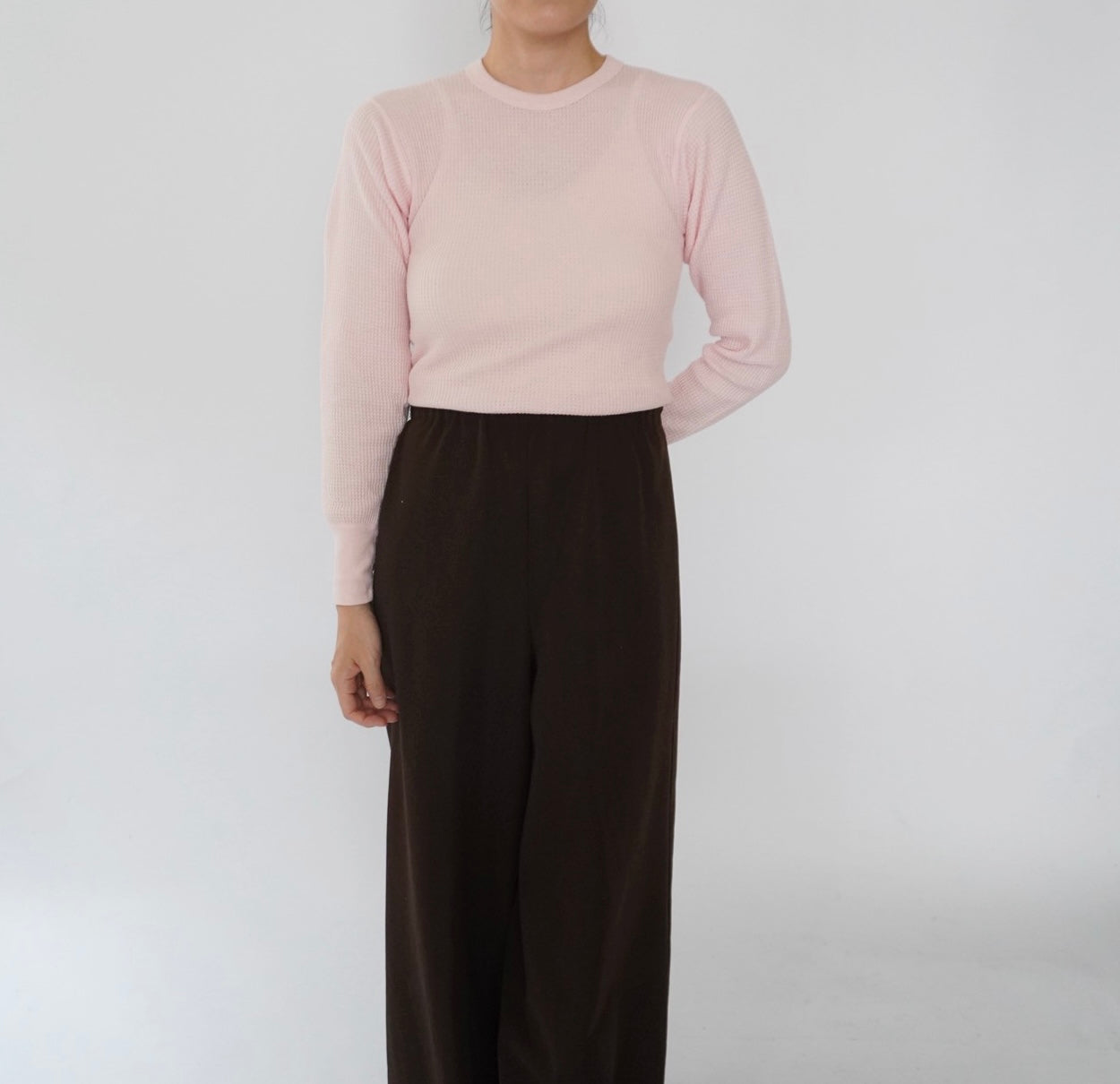 90s Light Pink Thermal Made in USA
