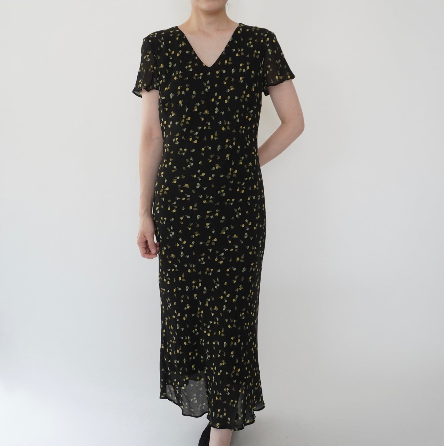 90s EURO Printed Dress