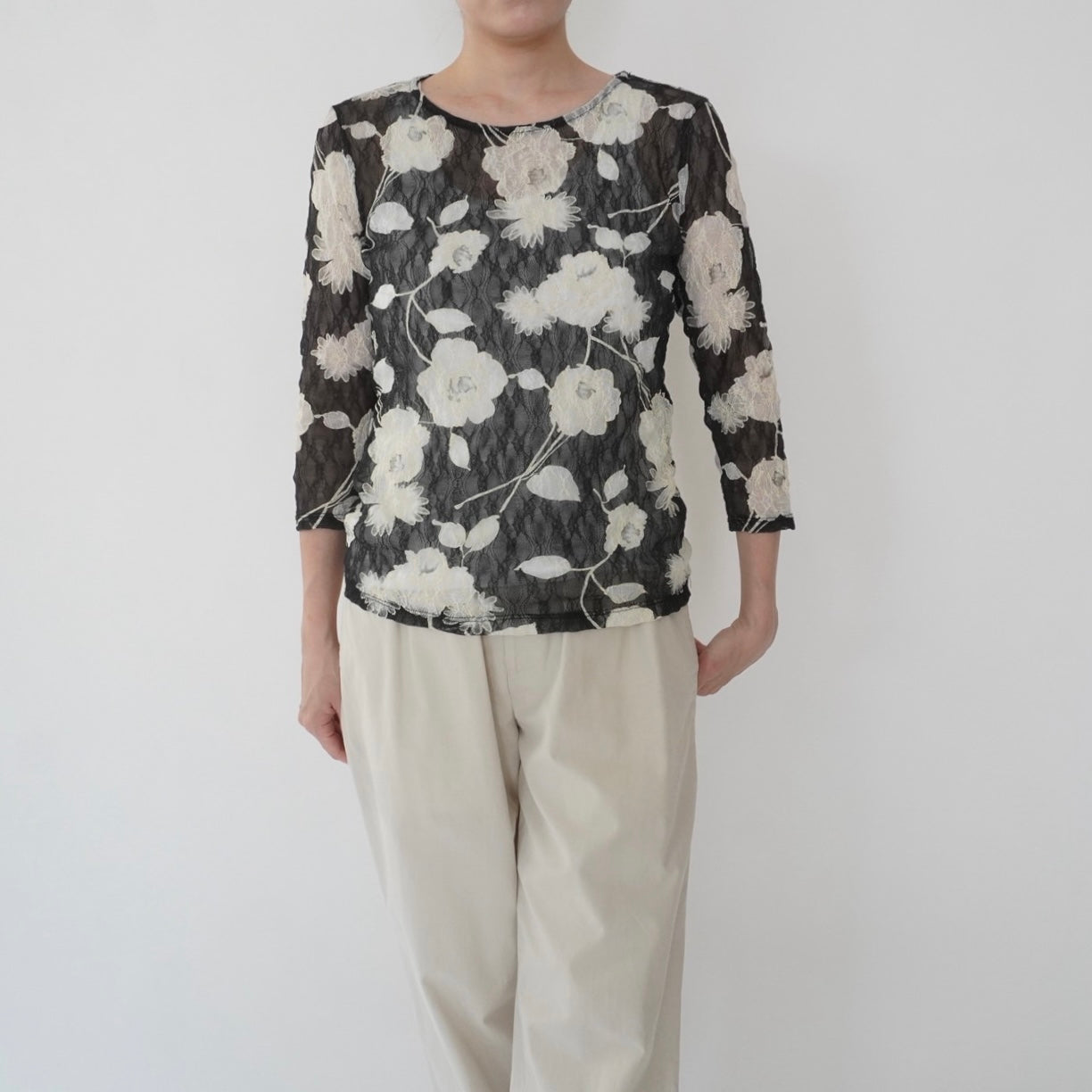90s Design Sheer Top