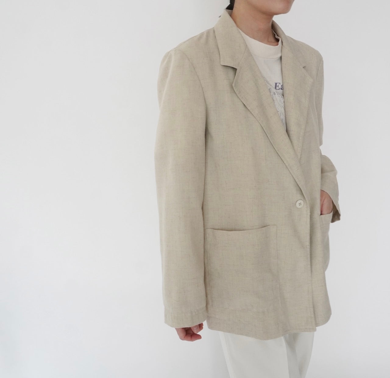 90s Rayon Light Jacket