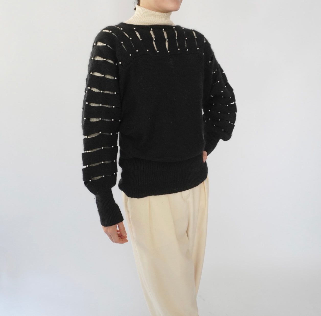 80s Design Knit Top