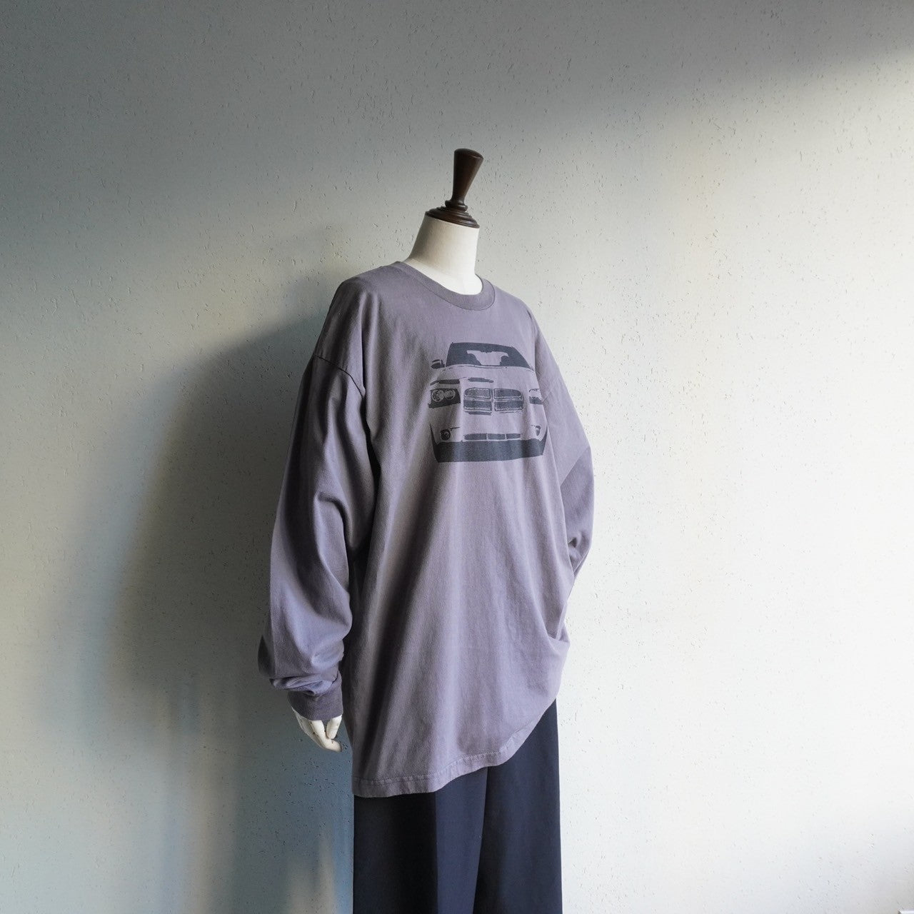 90s "DODGE" Printed Long Sleeves T-shirt Made in USA