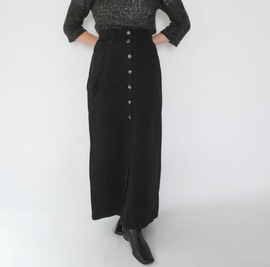 90s EURO Black Skirt