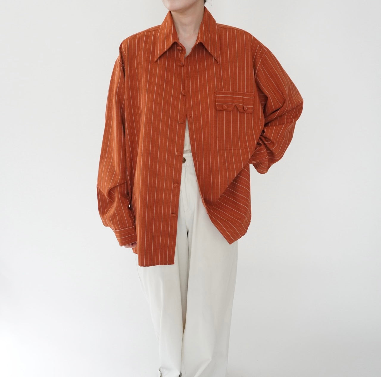 80s Striped Shirt Made in USA