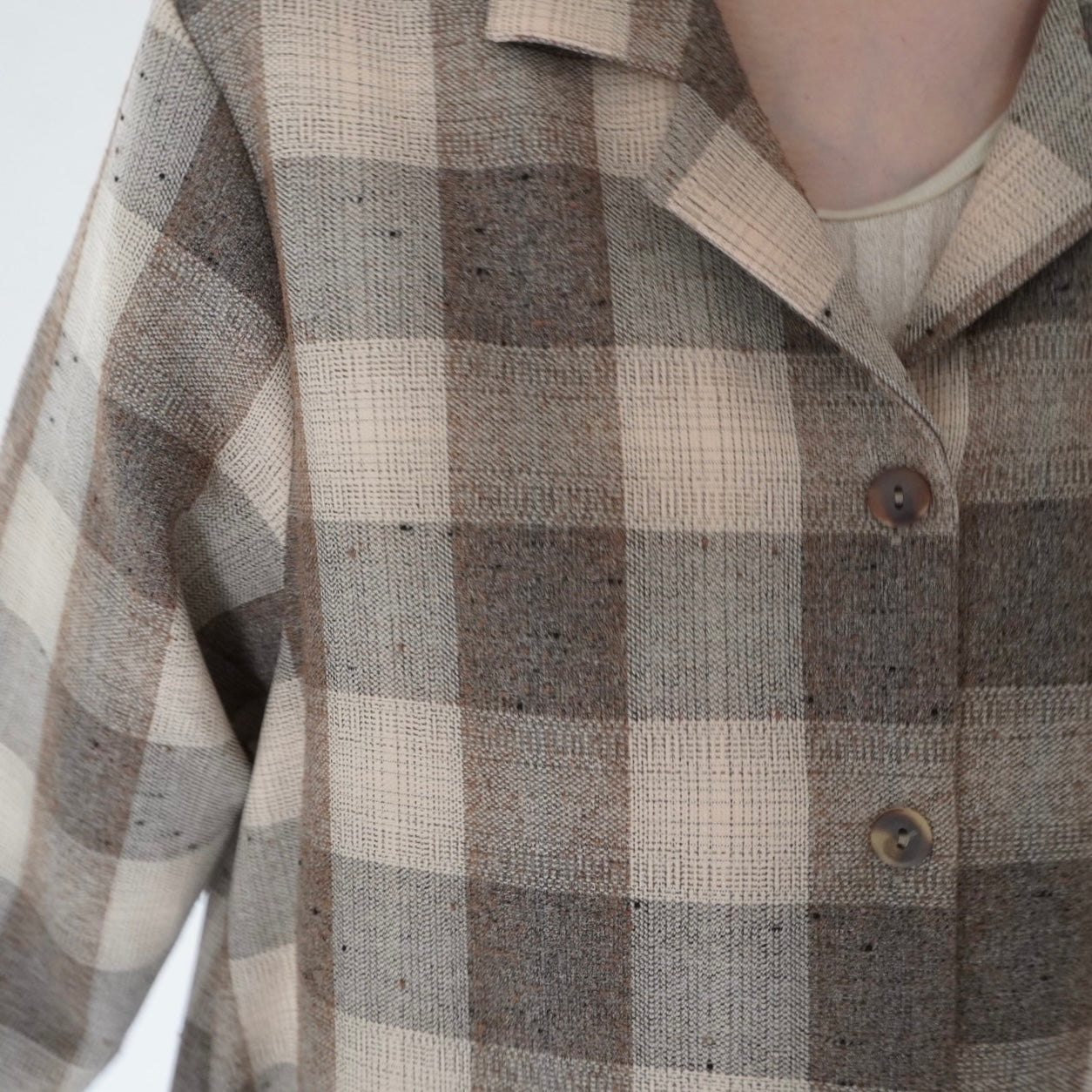 90s Plaid Shirt Jacket