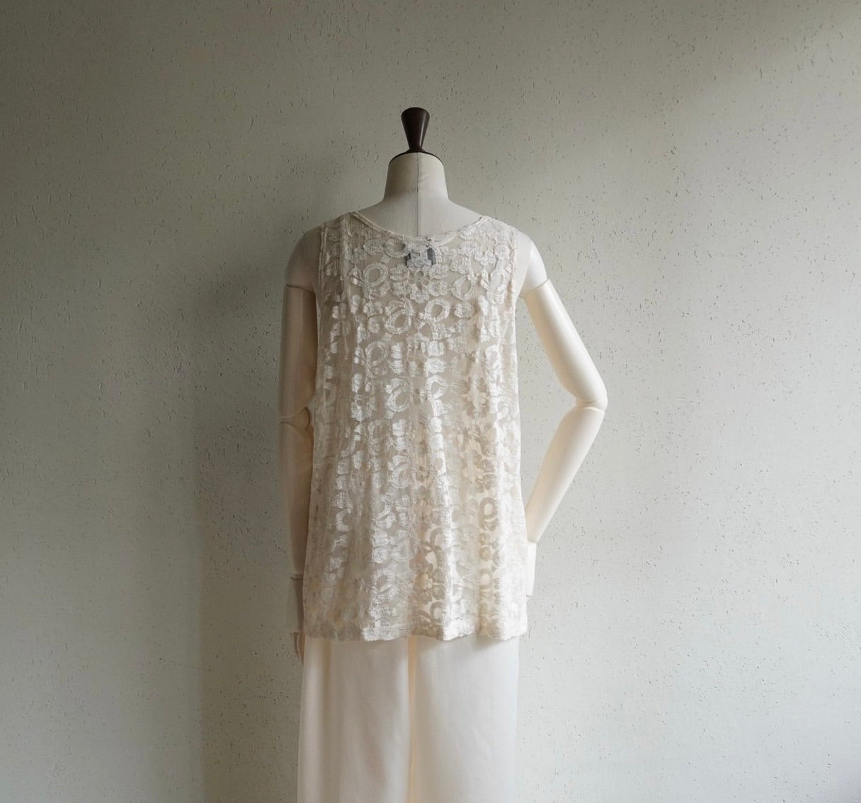 90s Sheer Lace Top Made in USA