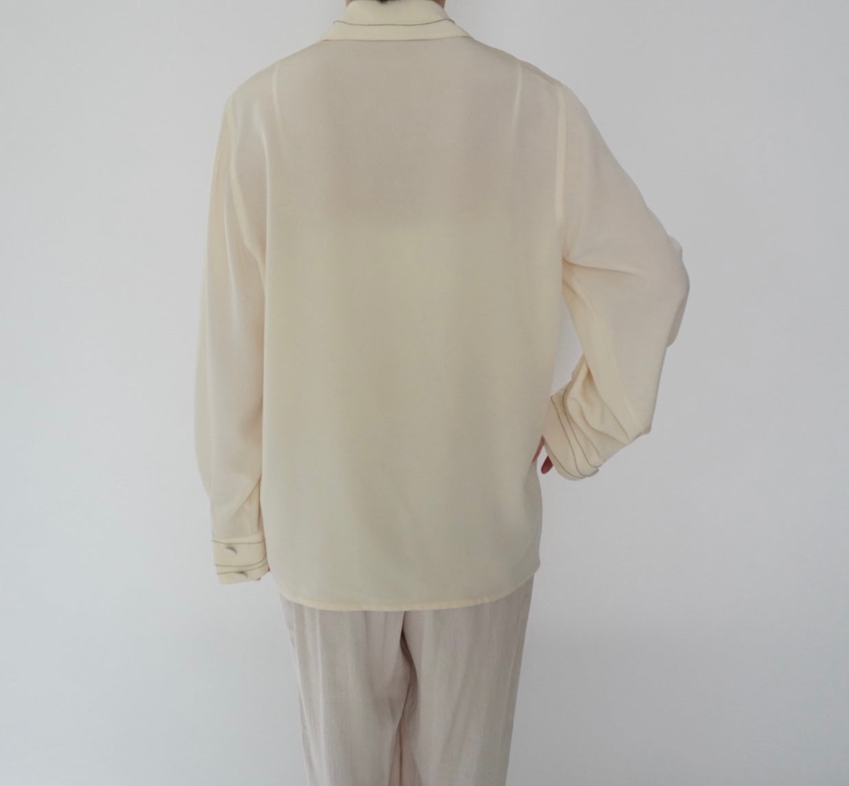 90s Design Sheer Shirt