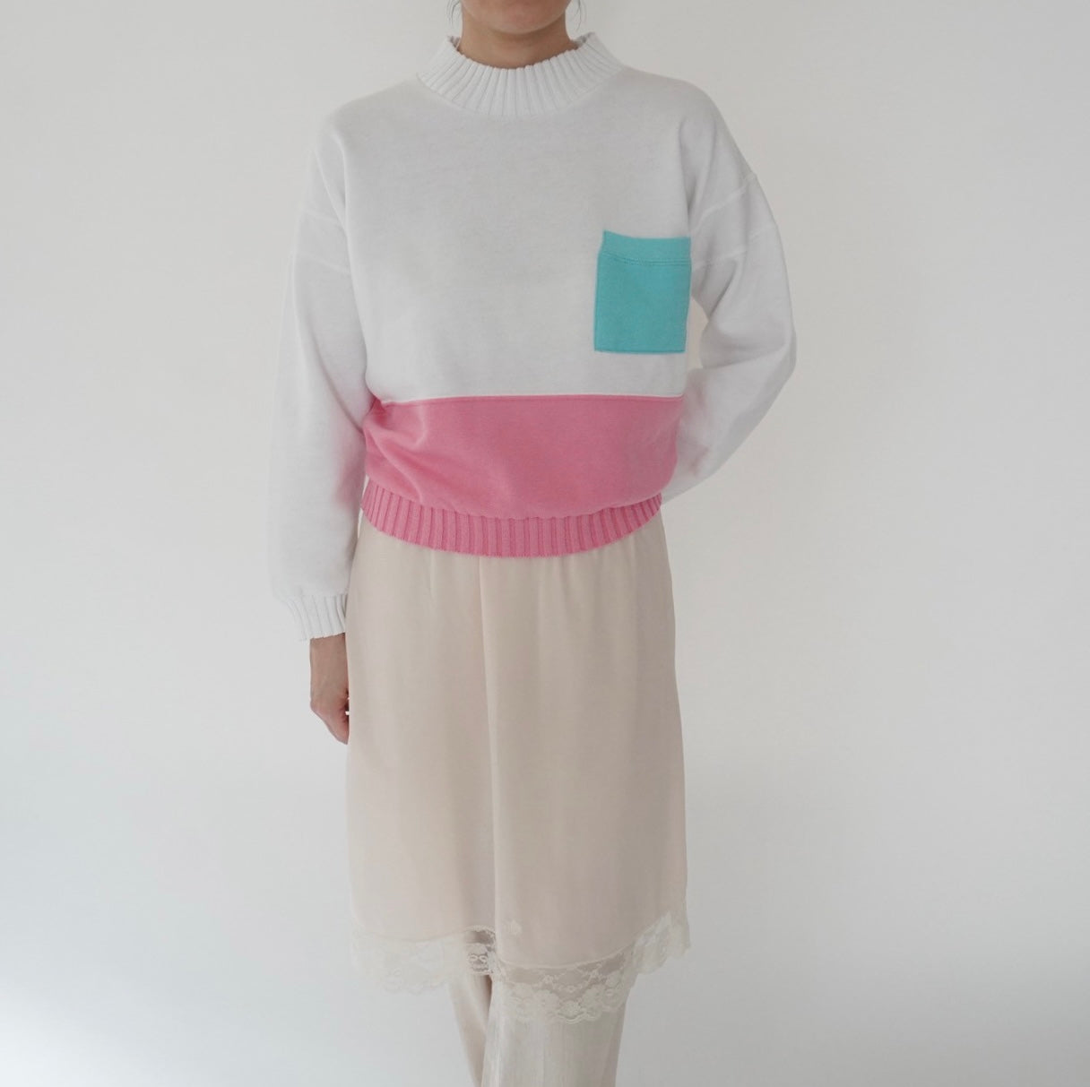 80s Pocket Sweater Made in USA