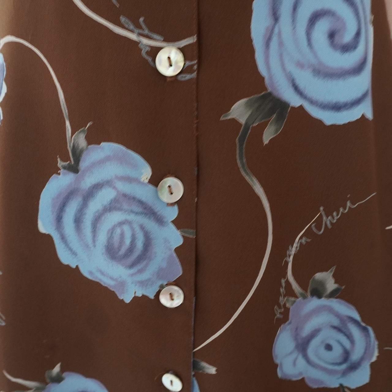 90s Printed Maxi Dress Made in USA