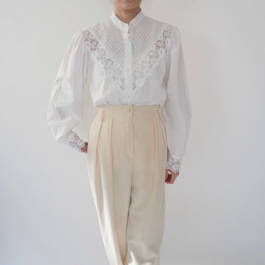 90s EURO Lace Design Blouse