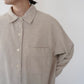 90s ”L.tavernier” Cotton Long Shirt Made in France