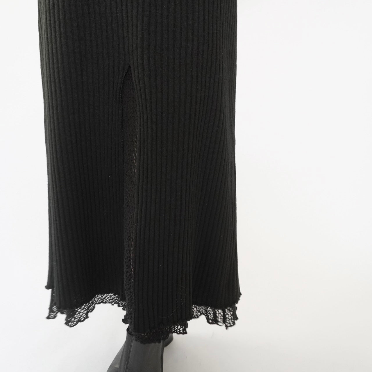 90s Design Ribbed Skirt Made in Italy