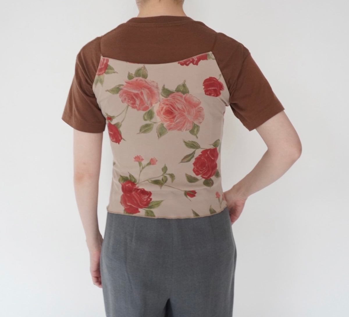 90s Floral Print Camisole Top