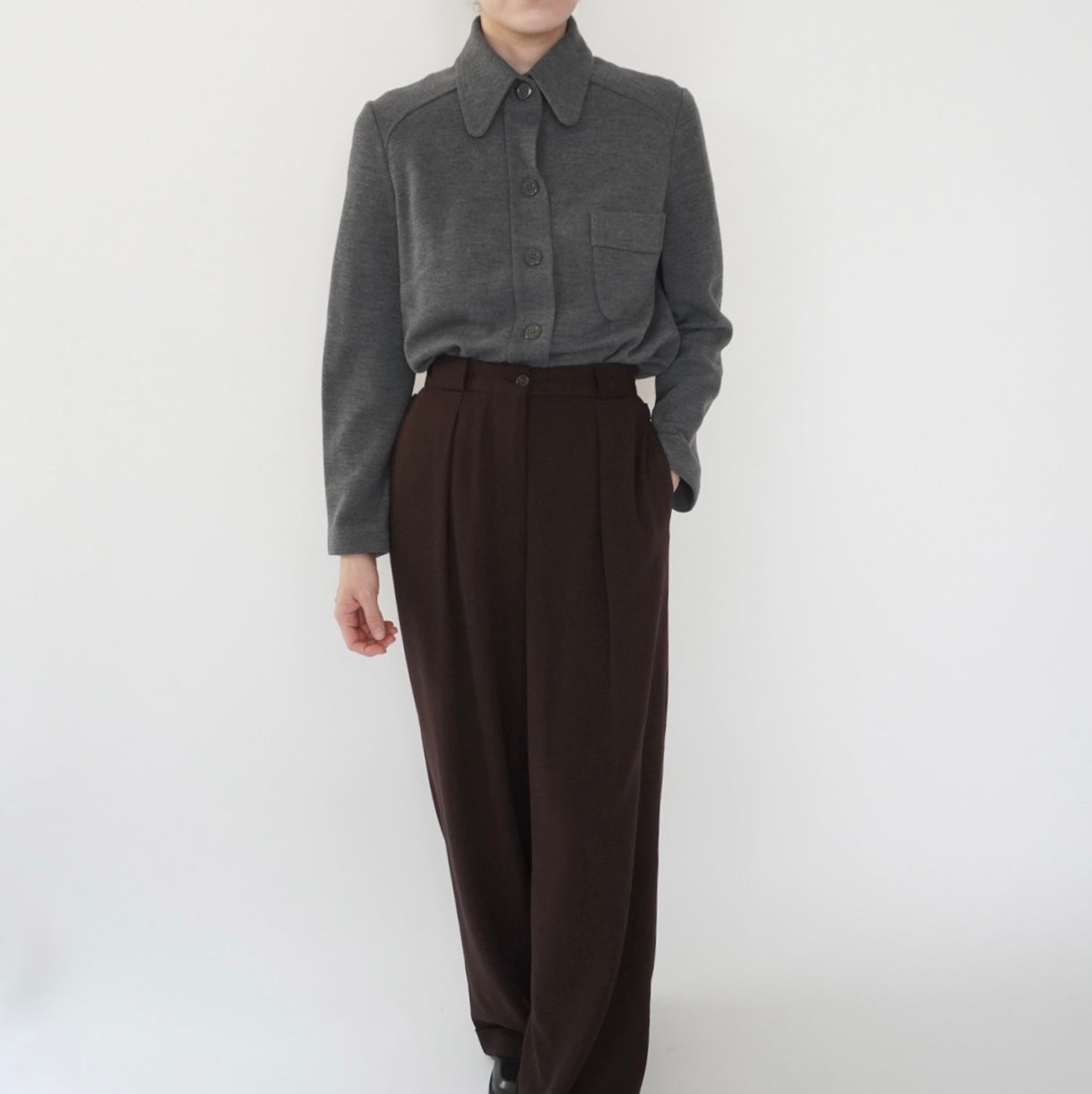 70s Gray Shirt Made in Sweden