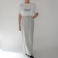 90s Zip Design Maxi Skirt