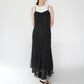90s EURO Lace Design  Maxi Dress