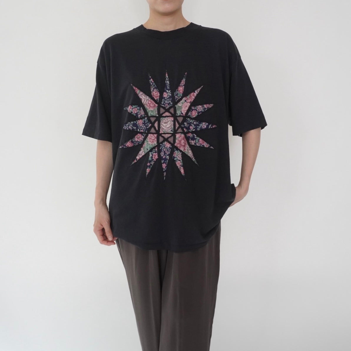 80s Patchwork Design T-shirt