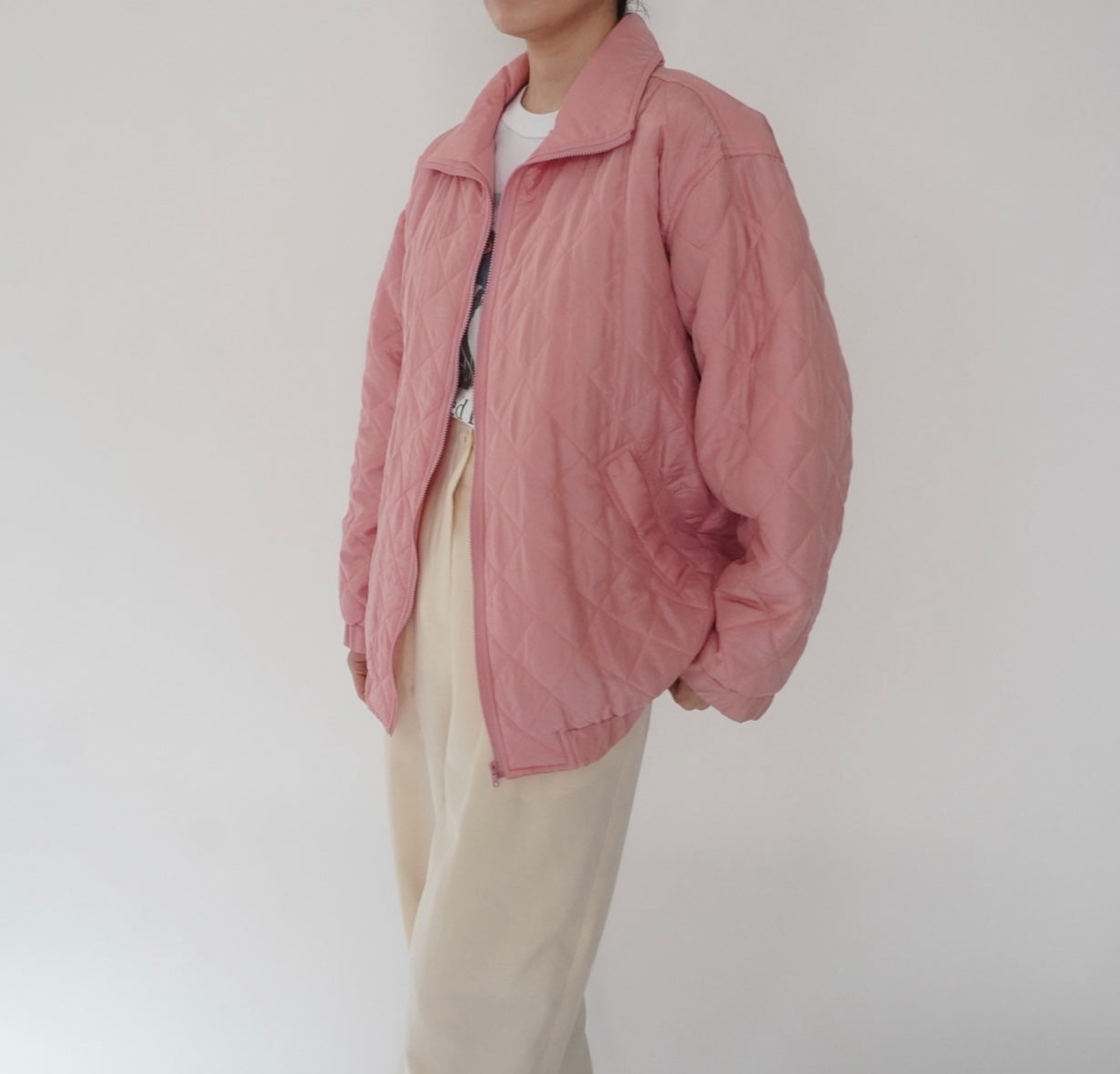 90s Silk Quilted Jacket