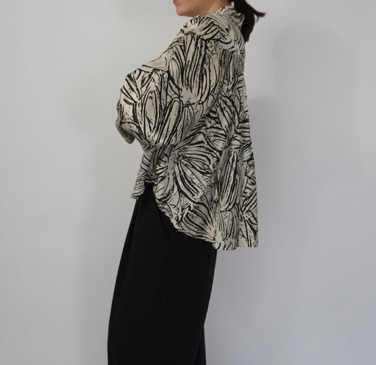 80s Pattern Shirt Made in USA