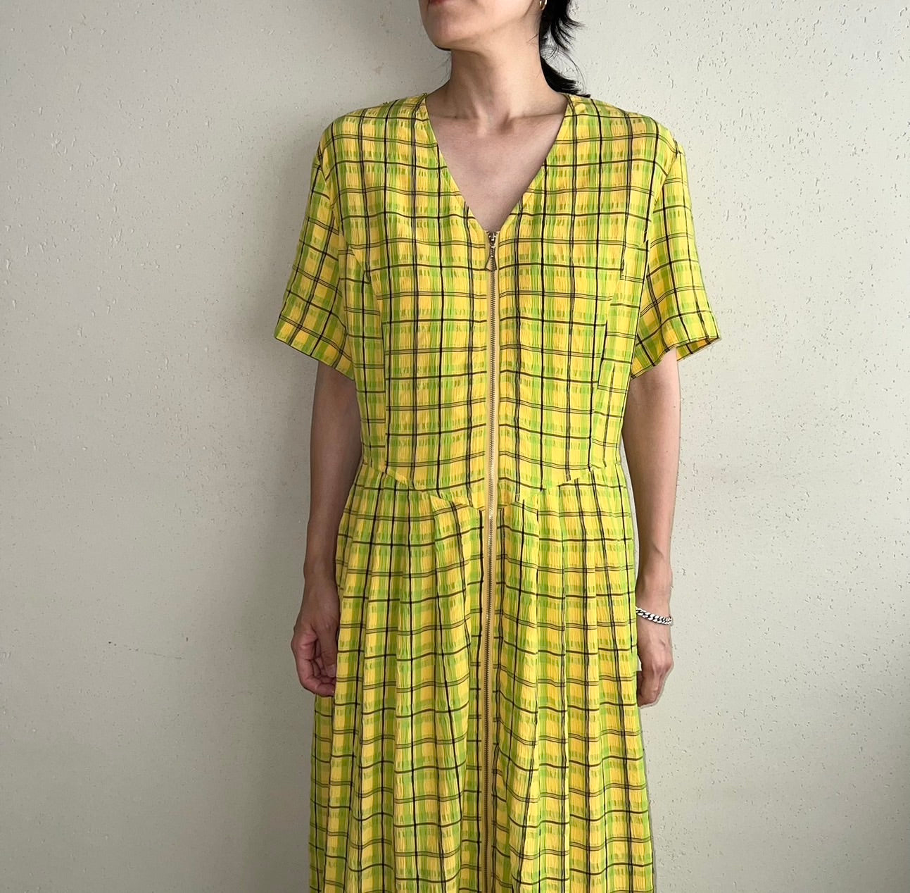 90s EURO Zipped Dress