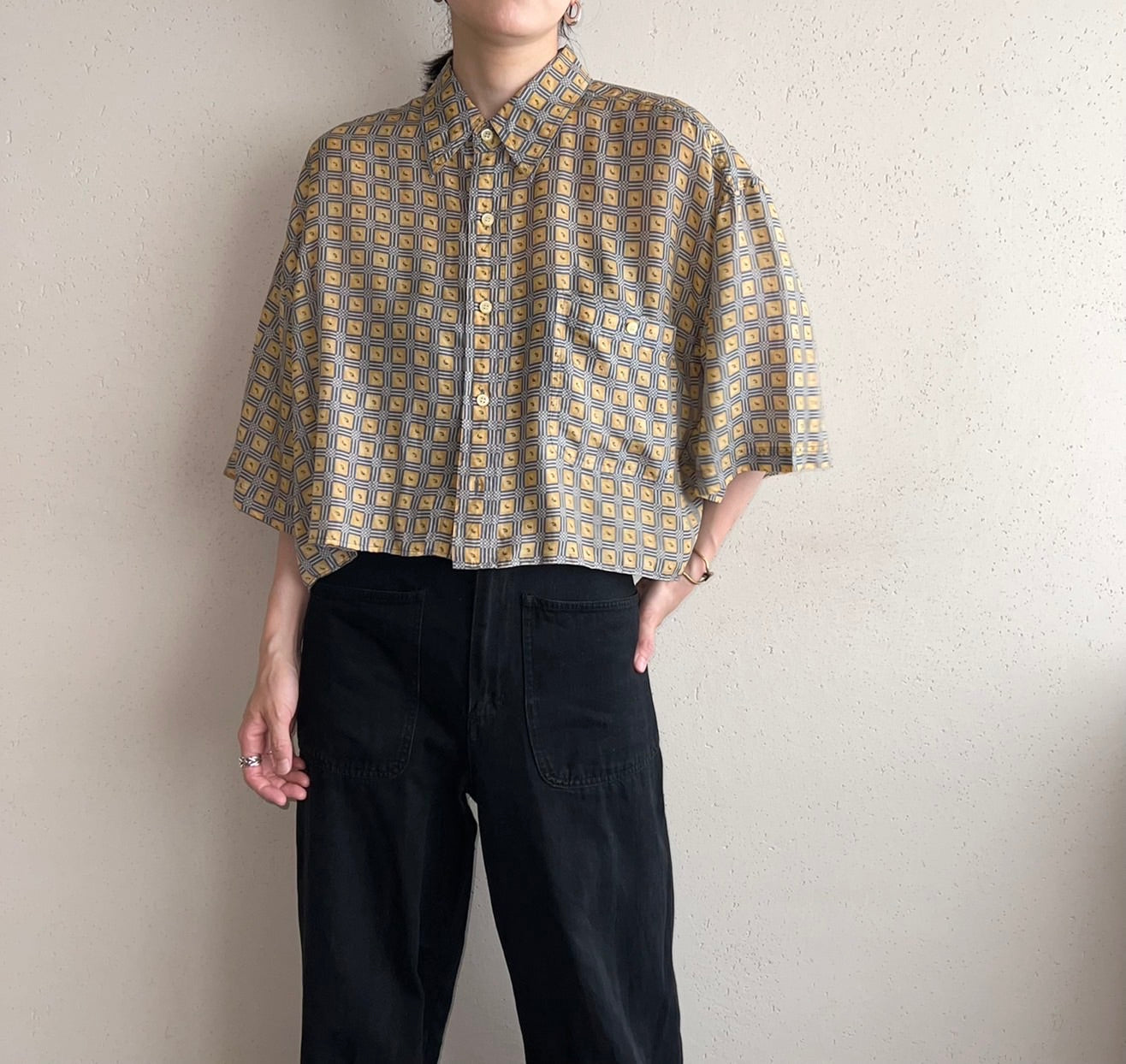 90s Silk Printed Shirt